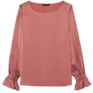 Banana Republic Poet-Sleeve Blouse EUC